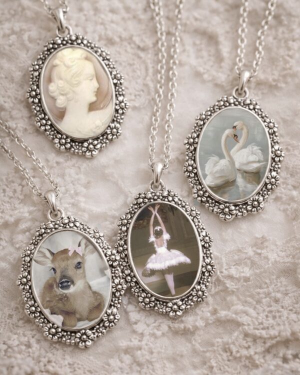 Ethereal portrait necklace